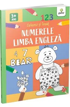 Colorez si invat. Numerele si limba engleza