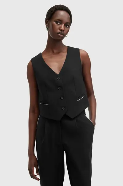 AllSaints vesta din amestec de lana ATLAS KRYS WAISTCOAT