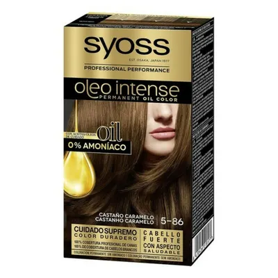 Vopsea păr, Syoss, Oleo Intense 5-86, maro caramel