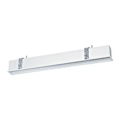 Empty profile recessed Cable harness white matt L-855mm