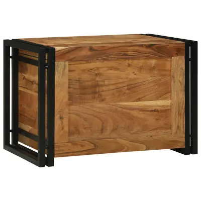 vidaXL Cutie de depozitare 60 x 40 x 41 cm Lemn Solid de Acacia