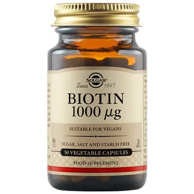 Biotina 1000mcg, 50 capsule, Solgar
