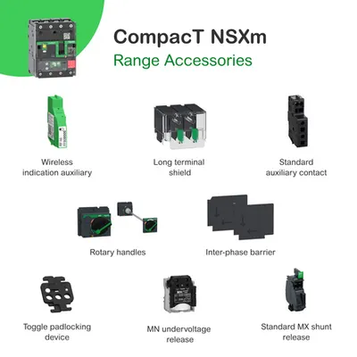 Intreruptor CompPacT NSXm E (16 kA la 415 VCA), 4P 4d, 160A, unitate de declansare Micrologic 4.1, conectori EverLink