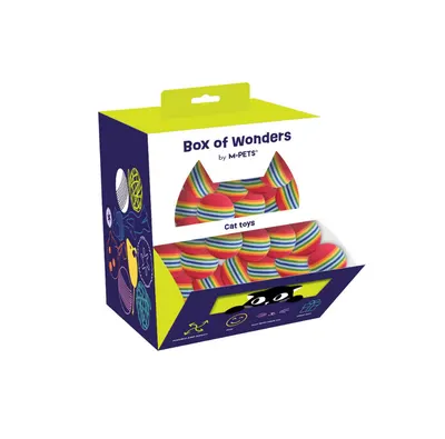 20602899 WONDERS Display box Cat Toy Rainbow ball - 90 pcs