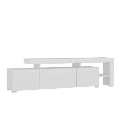 Comoda TV BELIZ, alb, 192x37x53 cm