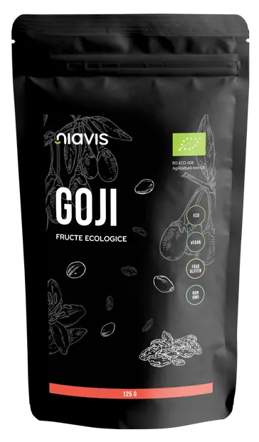 Fructe de goji ecologice, 125g, Niavis