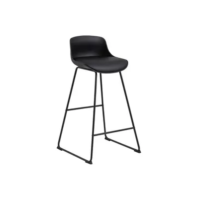 Scaun de bar negru (înălțime șezut 76 cm) Tina – Actona