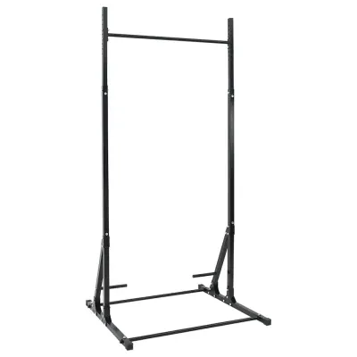 vidaXL Stație pentru Tracțiuni Manual Negru 100,5 x 102 x 234,5 cm
