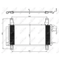 Condensator, climatizare NRF 35464