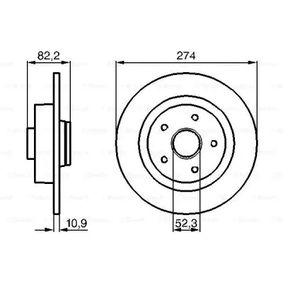 Disc frana BOSCH 0 986 478 744