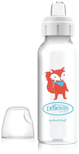 Dr. Brown's SB81096-P12 Biberon de tranzitie 250ml Vulpe