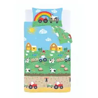 Lenjerie de pat pentru copii pentru pătuț 120x150 cm Farmyard Animals – Catherine Lansfield