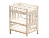 Masa de infasat pentru bebelusi Nichiduta Deluxe White, cu Salteluta si Lavoar incluse, suporturi laterale de depozitare, design multifuncional, inaltime reglabila, 4 roti pivotante 360