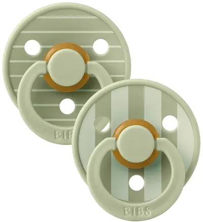 Suzete Bibs - Studio Colour Pin, Sage Mix, 6-18 luni , 2 buc.