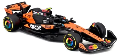 Mașinuță metalică Bburago - McLaren F1 MCL39, Lando Norris, 1:64