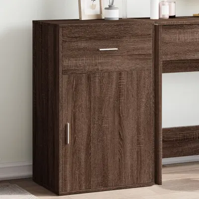 vidaXL Dulap de depozitare, stejar maro, 56,5x39x90 cm, lemn prelucrat