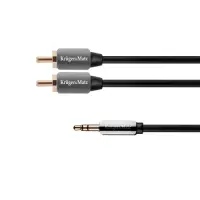 Cablu Kruger&Matz KM0310, Jack - 2 x RCA, 1.8 m