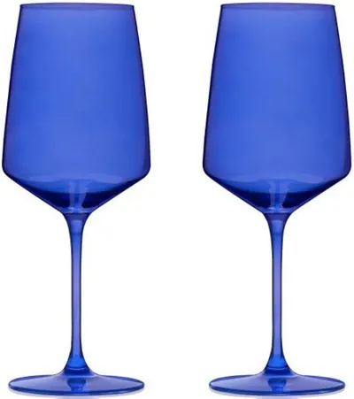 Set de 2 pahare de vin Viski - Nouveau, 650 ml, cobalt
