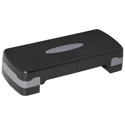 HomCom stepper pentru fitness si aerobic, 68x29cm, negru