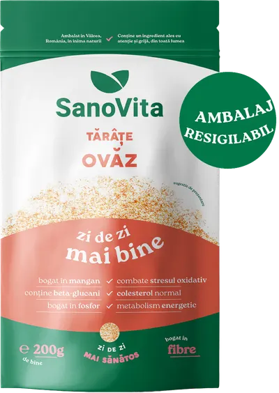 Tarate de ovaz, 200g, SanoVita