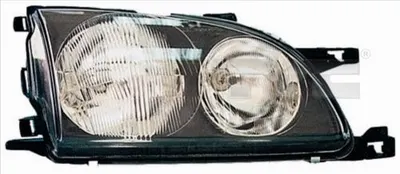 Far dreapta potrivit TOYOTA AVENSIS - (H7, reglaj electric, fundal negru/insertii crom)