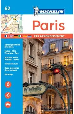 Michelin Paris by Arrondissements Pocket Atlas #62