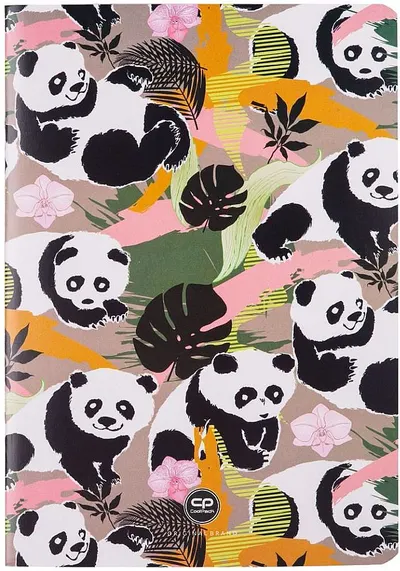 Caiet Cool Pack Panda Gang - A5, 32 de coli, pătrățele mici