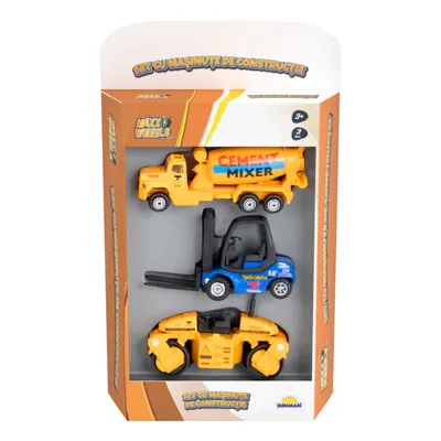 Set 3 masinute de constructie, Maxx Wheels