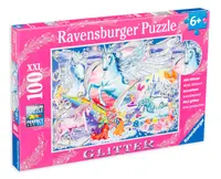 Puzzle Ravensburger din 100 XXL de piese - Unicorni uimitori