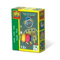 Creta colorata copii pentru desen pe tabla si asfalt, 12 bucati