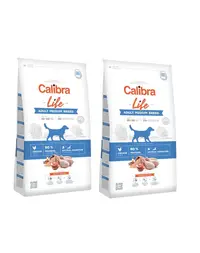 CALIBRA Dog Life Adult Medium Breed Chicken hrana uscata superpremium pentru caini adulti de talie medie 24 kg (2 x 12 kg)