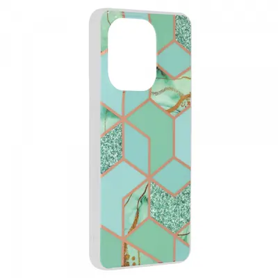 Husa pentru Xiaomi Redmi Note 13 4G, Techsuit, Marble, Verde