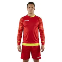 Junior Fotbal Portar Completo Reims Roșu Verde Fluorescent