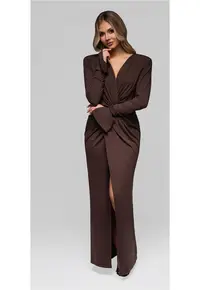 Rochie de seara eleganta maxi LA-OM-DLR185 - Maro