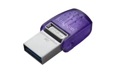 Memorie USB Kingston microDuo 3C 256 GB, USB 3.0, Purpuriu