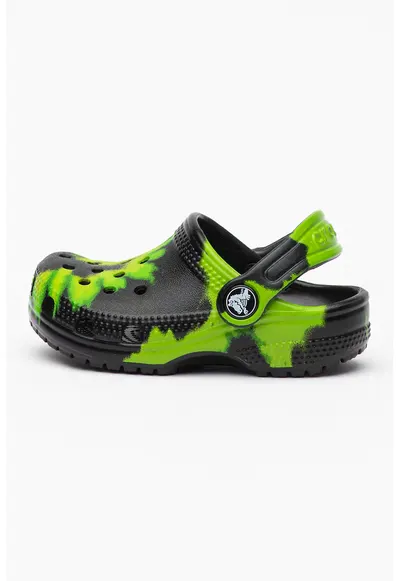 Saboti cu model tie dye Classic - Verde/Negru