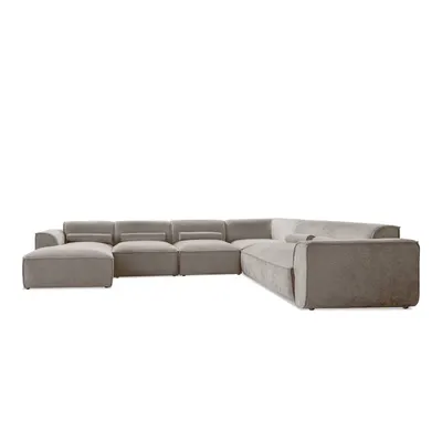 Colțar bej (cu colț pe partea dreaptă/în formă de "U") Flex Felix – Miuform