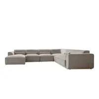 Colțar bej (cu colț pe partea dreaptă/în formă de "U") Flex Felix – Miuform