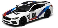 Mașinuță metalică Kinsmart Livery Edition - BMW M8 Competition Coupe, 1:38, albă