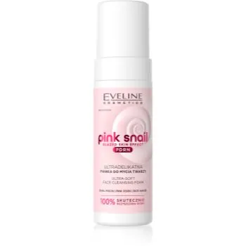 Eveline Cosmetics Pink Snail Glazed Skin Effect demachiant spumant delicat faciale