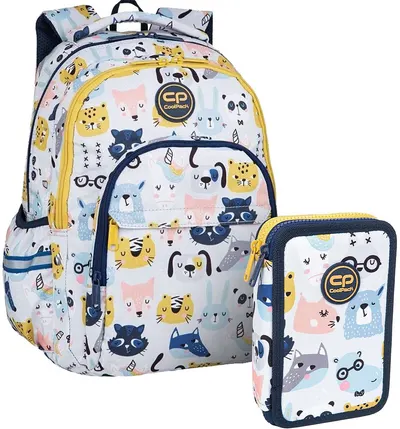 Set școlar Cool Pack Pucci - Rucsac și penar cu rechizite