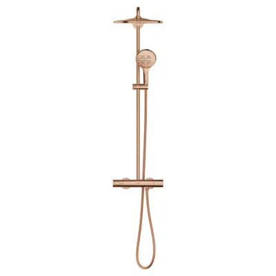 Sistem de dus Grohe SmartActive 26836DA0, termostat, 310 mm, 1 functie, Cupru lucios