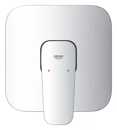 Unitate comanda dus Grohe Cubeo 1017770000, 1 functie, necesita valva, monocomanda, Crom lucios