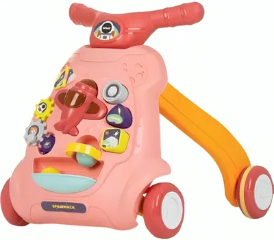 Jucărie muzicală pe roți Chipolino - Avion, roz
