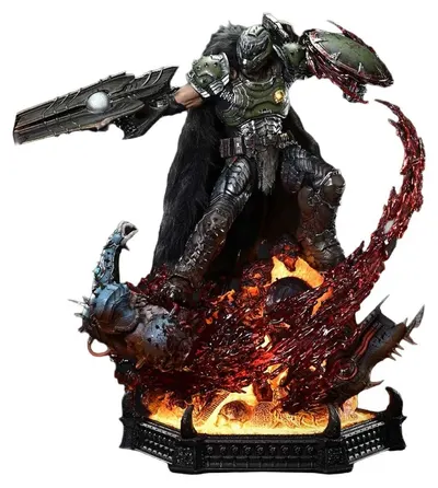 Statuetă Prime 1 Studio Games: DOOM: The Dark Ages - Doom Slayer (Deluxe Version), 77 cm