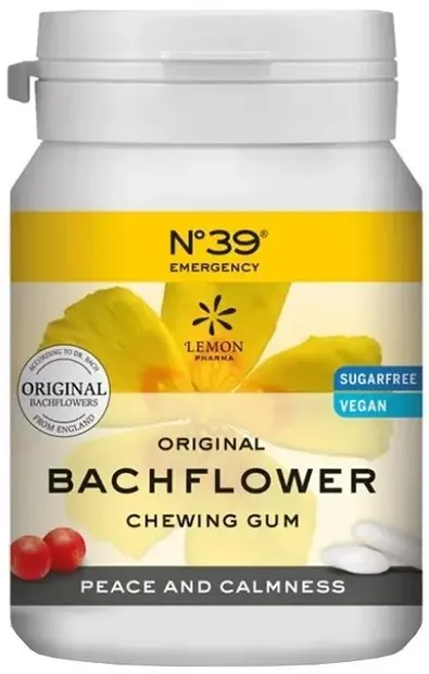 Gume de mestecat Dr. Bach N°39 Calm și echilibru emoțional, 42 bucăți, Lemon Pharma