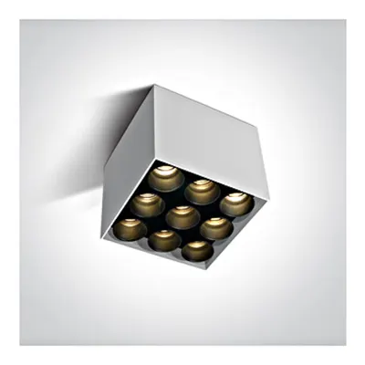 Kiko Square F LED 20W 1600lm 3000K Ra85 230V IP20 alb