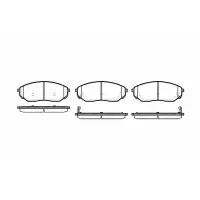 Set placute frana, frana disc REMSA 1041.02