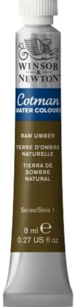 Winsor & Newton Cotman vopsea pentru acuarelă - Umber natural, 8 ml