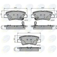 Set placute frana, frana disc COMLINE CBP32023